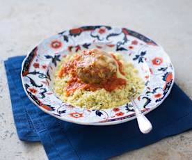 Pork meatballs with couscous