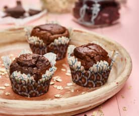 Kakaové muffiny z červených fazolí