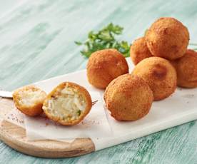 Croquetas de arroz con mozarella