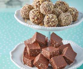 Turrón de avellana y chocolate