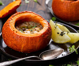 Pečená dýně plněná mletým masem