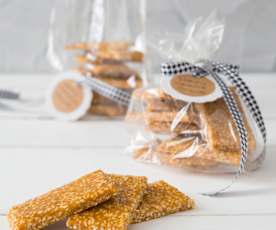 Honung- & sesamkakor