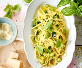 Linguine mit Zucchini-Carbonara