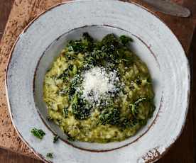 Grünkohl-Risotto