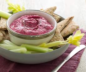 Rødbedehummus