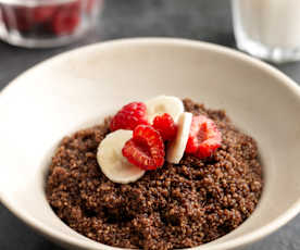 Porridge di quinoa al cioccolato