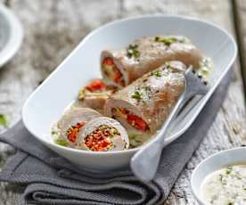 Surprises de veau au fromage et au poivron