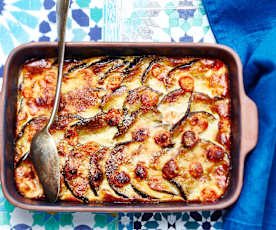 Gratin d'aubergine au parmesan