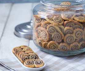 Spiced pumpkin palmiers