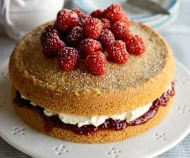 Sponge cake aux framboises