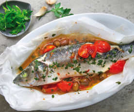 Branzino al cartoccio