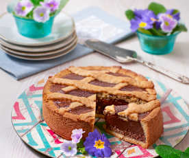 Torta pasquale di riso e cioccolato