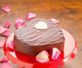 Valentine's Decadent Steamed Chocolate Cake