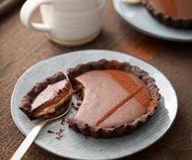 Salted Caramel Chocolate Tartlets