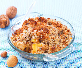 Crumble sans gluten aux prunes