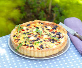 Quiche z pomidorkami koktajlowymi