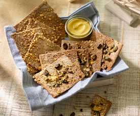 Knäckebrot mit Parmesan und Rosmarin