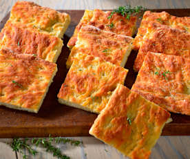 Focaccia al profumo di timo