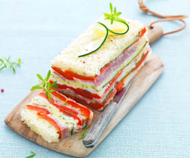 Terrine de légumes et mozzarella