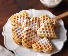 Waffles alla panna