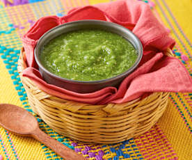 Salsa verde cruda