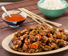 Poulet à la cantonaise et aux légumes