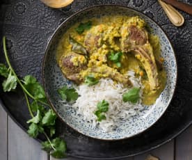 Curry lamb cutlets