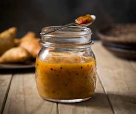 Mango, ginger and chilli chutney