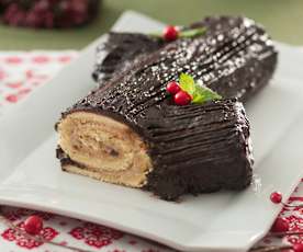 Tronco de Navidad con praliné
