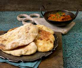 Pane Naan con cipolla e cumino