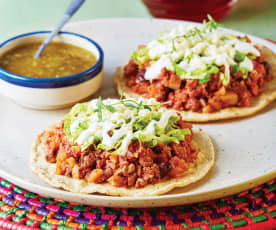 Toasts de viande hachée à la mexicaine