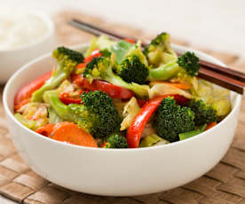 Chinese-style stir-fried vegetables