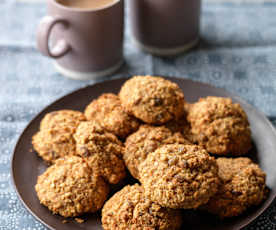 Mrkvové cookies s rozinkami a kokosem