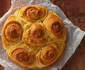 Dinkel-Vanille-Schnecken