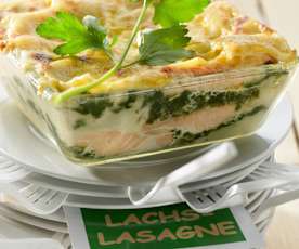 Lachs-Spinat-Lasagne