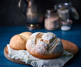 Pan de centeno con masa madre