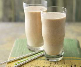 Almond Milk, Banana and Almond Butter Smoothie