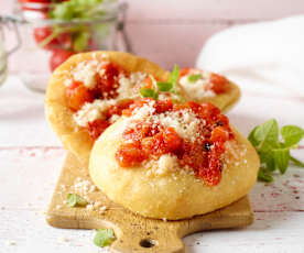 Frittierte Mini-Pizzen