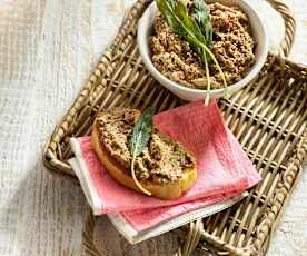 Bruschetta Florentiner Art mit Geflügelleber