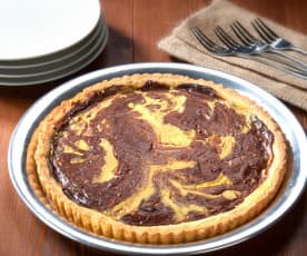 Quiche de chocolate y vainilla (sin gluten)