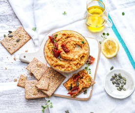 Houmous aux tomates séchées