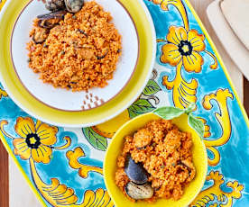 Cous cous delle Lipari ai frutti di mare e capperi