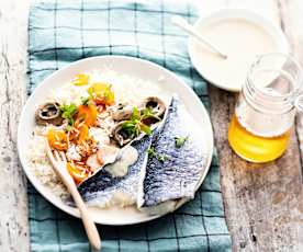 Filet de dorade grise à la normande