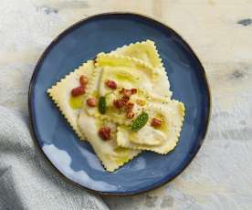 Ravioli alla carbonara