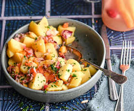 Kartoffelsalat mit fermentiertem Gemüse