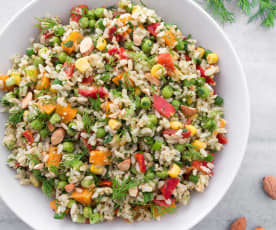 Kepekli Pirinç Salatası