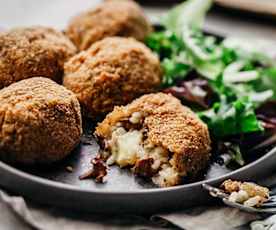 Arancini aux girolles et Mont-d'Or