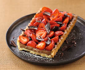 Τάρτα σοκολάτας με φράουλες