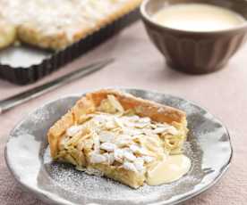 Tarte de maçã, amêndoa e leite condensado