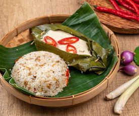 Nasi Liwet dan Pepes Tahu